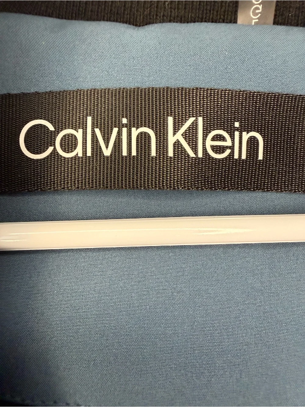 Calvin Klein Blue Hooded Softshell Coat